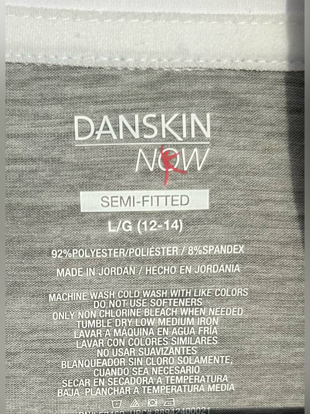 Danskin Now Semi-Fitted Lightweight Athletic Full Zip Jacket Mock Neck Sz L - Picture 6 of 12